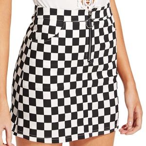 Checkered skirt